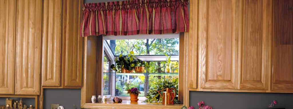 Garden windows in the kitchen