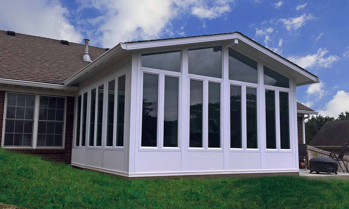 Oasis sunroom from outside view