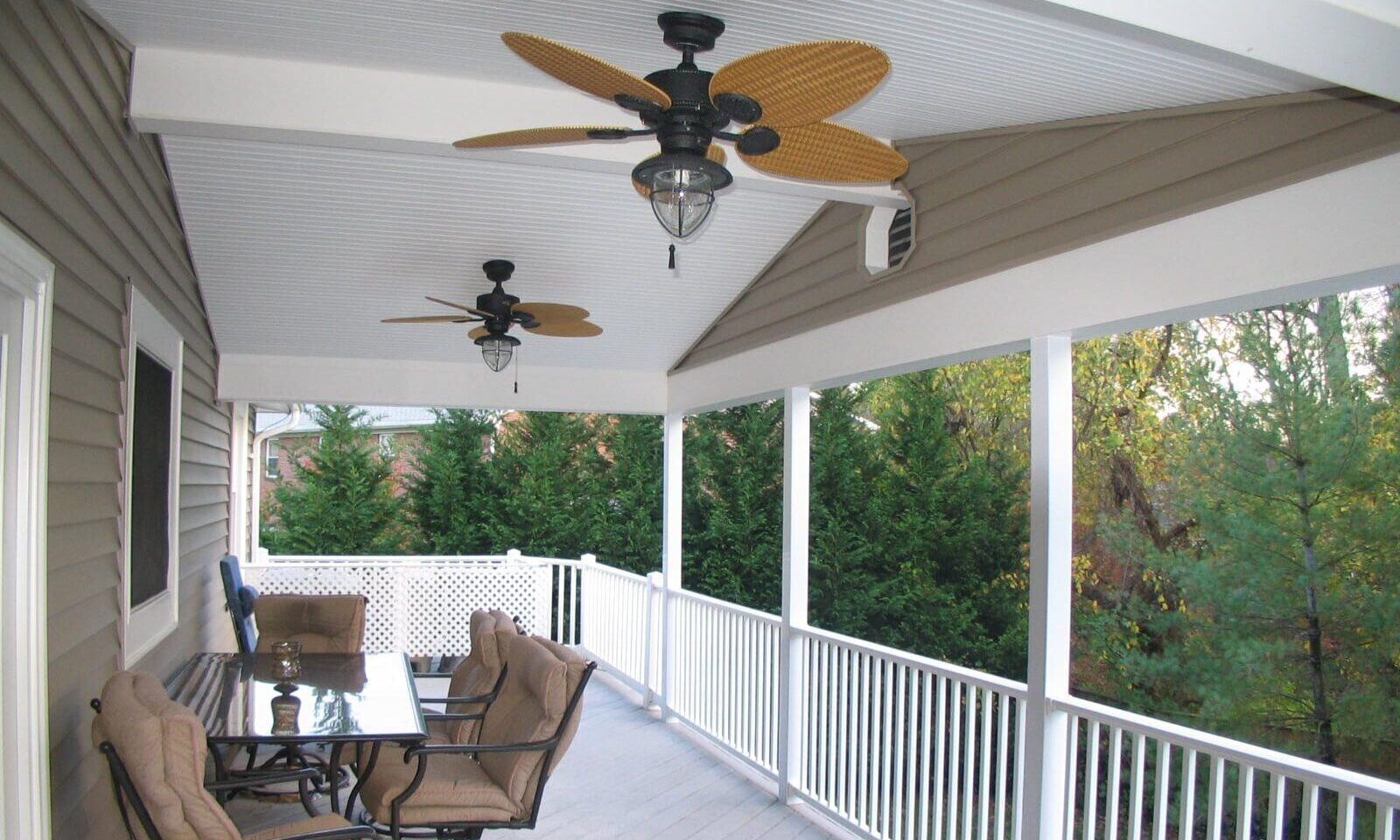 Concealed electrical outlets for patio cover