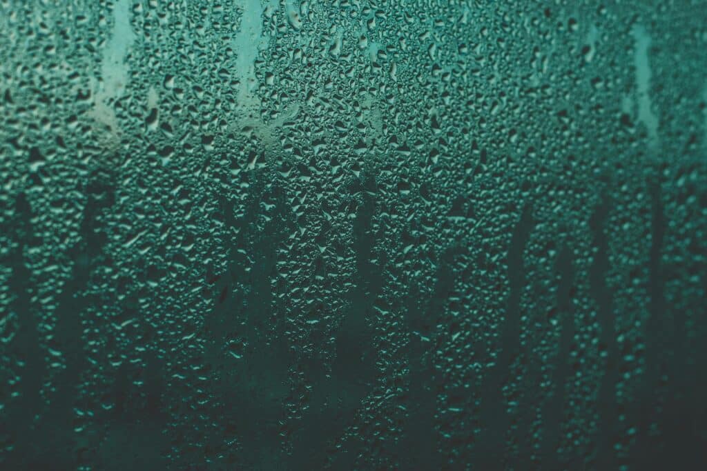 Condensation on inside glass